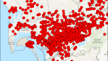 Each dot represents damage self-reported from county residents. The data is being collected for the purpose of providing information about storm impacts to the California Governor’s Office of Emergency Services and to maximize the region’s eligibility for state and federal assistance. At this time, there have been more than 1,600 responses from across the county.