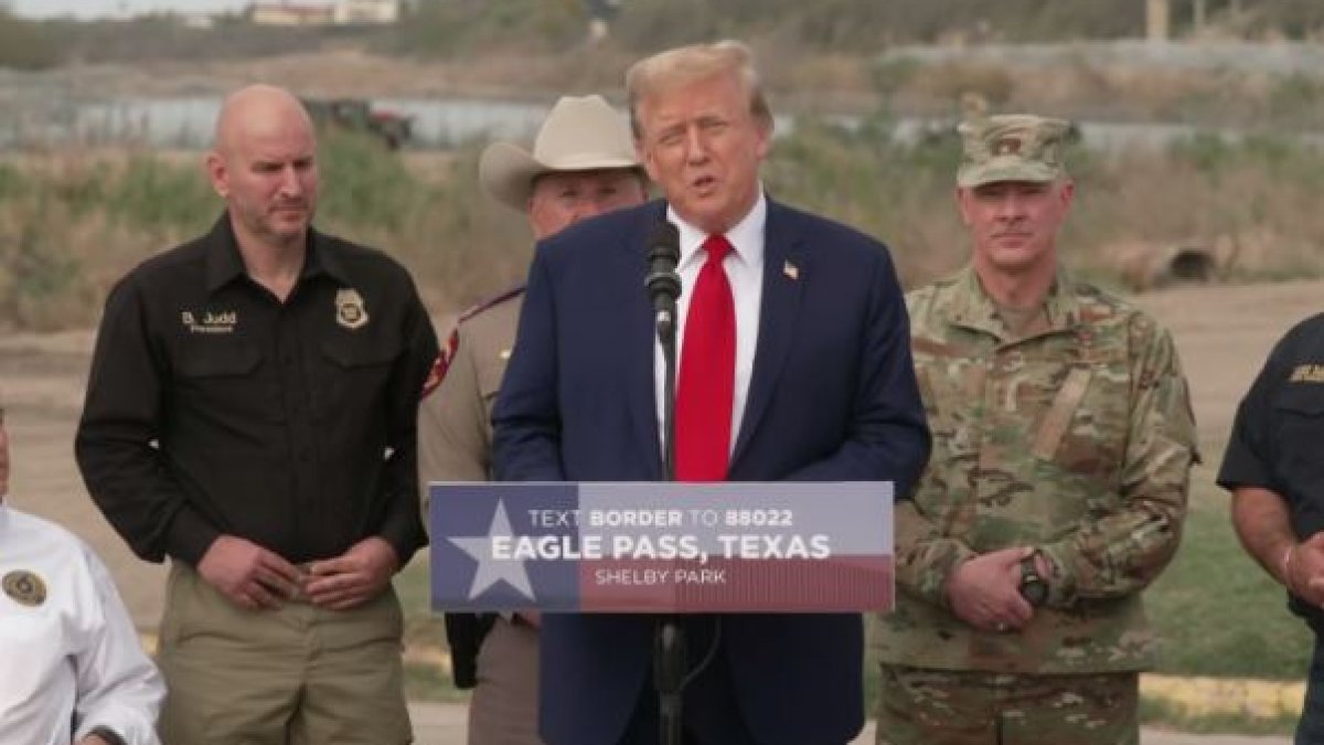 Donald Trump visita Eagle Pass, Texas, por temas de inmigración ...