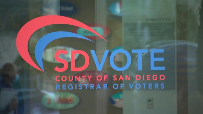 The Registrar of Voters office in San Diego.
