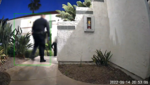 A neighbor's surveillance camera recorded video of police responding to 911 calls of a break-in at Connie Dadkha's apartment in Rancho Peñasquitos.