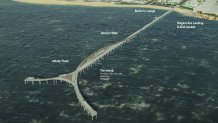 The preferred design concept for the potential replacement of the Ocean Beach Pier.