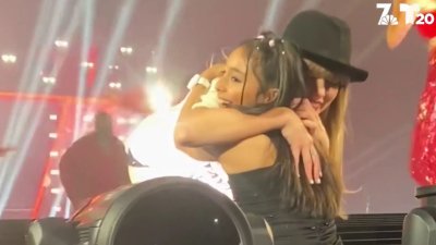 Taylor Swift abraza a niña Latina durante concierto en París,  y es de California 😎😱
