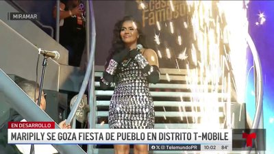 Fiesta de pueblo: Maripily celebra con sus fanáticos en el Distrito T- Mobile