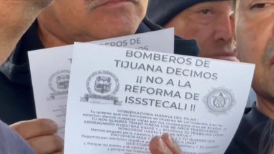 Bomberos en Tijuana exigen cambiar requisitos para poder jubilarse