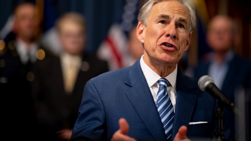 AUSTIN, TEXAS – JUNE 08: Texas Gov. Greg Abbott speaks during a news conference at the Texas State Capitol on June 08, 2023 in Austin, Texas. Gov. Abbott and Texas Department of Public Safety Director Steve McCraw joined bill authors, sponsors, legislators and law enforcement members in the signing of bills designated towards enhancing border security along the southern border. (Photo by Brandon Bell/Getty Images)