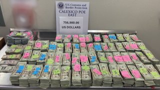 Investigators said they used "non-intrusive inspection technology" and other means to go through the 35-year-old's truck, eventually discovering $756,980 hidden in the vehicle's spare tire