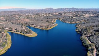 An aerial view of the Miramar Reservoir in Scripps Ranch is shown in this undated image.