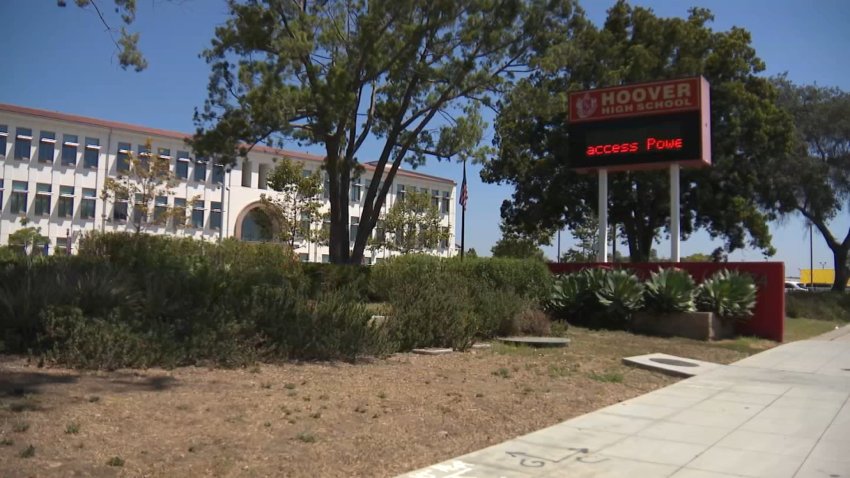 Herbert Hoover High School in San Diego on Aug. 20, 2024. (NBC 7 San Diego)