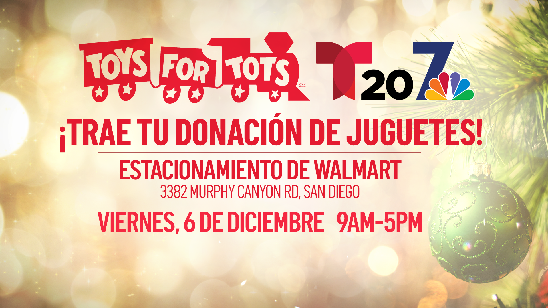 Recoleccion de juguetes Toys for Tots este viernes Telemundo San Diego 20