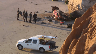 A car went over a cliff in Carlsbad on Nov. 4, 2024.