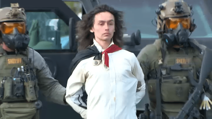 This man was arrested by SWAT officers after an hours-long standoff in Vista on Wednesday, April 23, 2025,