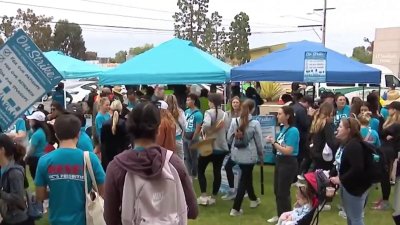 Trabajadores de salud de UCSD protestan en San Diego