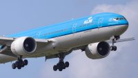 SCHIPHOL, AMSTERDAM, NETHERLANDS – 2018/11/11: KLM Royal Dutch Airlines Boeing 777-300. A Boeing 777-300 of KLM Royal Dutch Airlines with registration PH-BVK is landing at Amsterdam Schiphol International airport during a cloudy day. The airplane first flight was on May 2013 with a manufacturer serial number MSN: 42172 Line Number LN:1106 and has a seat configuration of 34 Business Class, 40 upper economy (comfort) and 334 economy. The airplane’s name is Yellowstone National Park / Yellowstone National Park. KLM operates 29 Boeing 777-200 and 777-300. KLM is member of SkyTeam airline alliance. (Photo by Oikonomou Pavlos/SOPA Images/LightRocket via Getty Images)