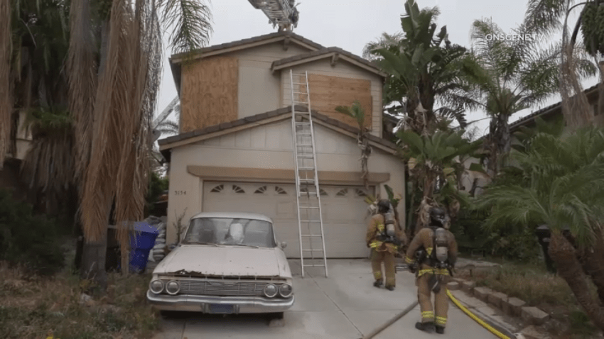 A boarded-up home in the South Bay caught fire on May 27, 2025. Arson is suspected.
