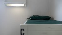 Una litera dentro de una celda se ve en el Centro de Detención de Caroline en Bowling Green, Virginia, el 13 de agosto de 2018.