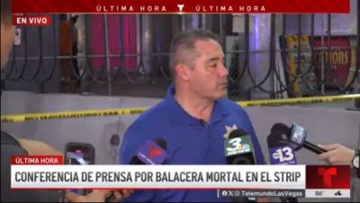Buscan a sospechoso de balacera en el Strip que dejó al menos dos muertos