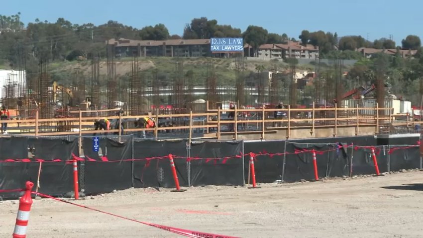 The site where Avalon Mission Valley is taking shape.