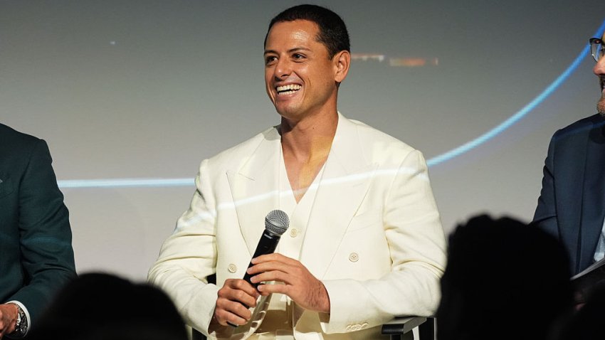 NEW YORK, NEW YORK – MAY 21: Javier “Chicharito” Hernandez speaks to the media during the Fox Sports FIFA World Cup 2026 Media Day event at Lavan Chelsea on May 21, 2026 in New York City. (Photo by John Nacion/FOX Sports via Getty Images)