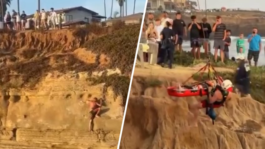 Emergency personnel were busy rescuing two people from Sunset Cliffs during two separate situations on July 28, 2026.