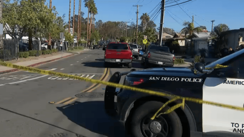 Image taken near the Islamic Center of San Diego after it was placed on lockdown by San Diego police on Oct. 27, 2026.