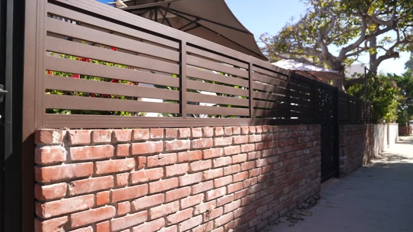 Aluminum fence installed about 100 yards from Mission Beach.